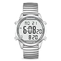 Hearkent Pedometer Talking Watch with EL Backlight,English Announces-2306