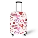 Heart Design Suitcase Cover for Luggage,Luggage Cover for Suitcases,Suit Case Covers for Luggages,Travel Luggages Covers Suitable for 18-32 Inch Dust Pollution Prevention
