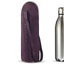 Heart Home 2.5 LTR Rexine Bottle Bag with Handle | Gifting Items | Reusable Travelling Water/Wine Bottle Bag for Men &amp; Women | Purple