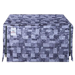 kuber industries 25 ltr pvc microwave oven cover for kitchen  microwaveovenotg cover - protects from spills stains amp scratches  check print - brown