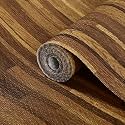 Heart Home Pack of 2 Waterproof &amp; Durable 5 Meters Kitchen Mats for Shelf Liner Roll | Wipeable Fridge Sheets for Shelves Cabinet Drawer | Dark Brown Wooden Check