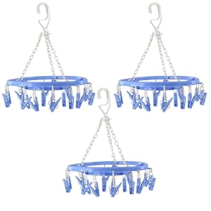 heart home cloth drying hanger  16 clips baby drying pegs  360 degree rotatable hanger  clip stand for cloth  round cloth drying stand  pink