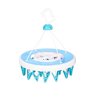 heart home cloth drying hanger  32 clips baby drying pegs  360 degree rotatable hanger  clip stand for cloth  rectangular cloth drying stand  green