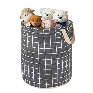 heart home foldable 45l toys organizer for kids room - soft toys storage bagbasketcontainer with handles  disney lion king - black