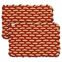 Heart Home Soft Cotton Blend Anti Slip Door Mat 17"x25" (Black) - CTHH8422