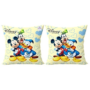 heart home disney printed microfiber filled floor cushion decorative throw pillow home decor pillow sofabed cushion1634x1634cream-pack of 2-kubmart15878 model hheart015878