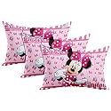 Heart Home Disney Printed Kids Pillow Silky Soft Microfiber Polyester, Perfect for Travel, Cot,12"x18" (Pink)-Pack of 3-KUBMART15826 (Model Number: HHEART015826)