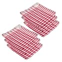 Heart Home Duster | Wet Dry Cleaning Napkin | Cotton Kitchen Duster | 300 GSM Kitchen Cleaning Clothes | Pocha for Kitchen | Car | Desk | Fan | Set of 6 | 101 | Pink