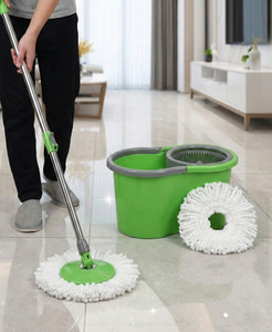 Heart Home Extendable Handle Plastic Spin Mopping