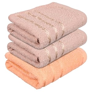 heart home face towel  towels for facewash  towels for gym  facewash for travel  towels for daily use  workout hand towel  lining design  14x21 inch  pack of 3  multi
