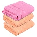 Heart Home Face Towel | Towels for Facewash | Towels for Gym | Facewash for Travel | Towels for Daily use | Workout Hand Towel | Lining Design | 14x21 Inch | Pack of 3 | Multi