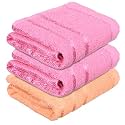 Heart Home Face Towel | Towels for Facewash | Towels for Gym | Facewash for Travel | Towels for Daily use | Workout Hand Towel | Lining Design | 14x21 Inch | Pack of 3 | Multi