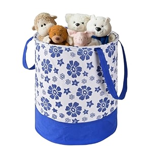 heart home foldable 45l toys organizer for kids room - soft toys storage bagbasketcontainer with handles  disney lion king - black