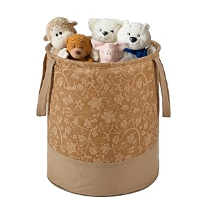 heart home foldable 45l toys organizer for kids room - soft toys storage bagbasketcontainer with handles  disney lion king - black
