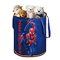 Heart Home Foldable 45L Toys Organizer for Kids Room - Soft Toys Storage Bag/Basket/Container with Handles | Marvel Spiderman - Blue &amp; Red