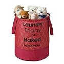 Heart Home Foldable 45L Toys Organizer for Kids Room - Soft Toys Storage Bag/Basket/Container with Handles | Royal Print -Maroon
