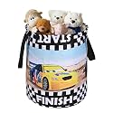 Heart Home Foldable 45L Toys Organizer for Kids Room - Soft Toys Storage Bag/Basket/Container with Handles | Disney Lion King - Black