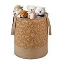 Heart Home Foldable 45L Toys Organizer for Kids Room - Soft Toys Storage Bag/Basket/Container with Handles | Disney Lion King - Black