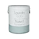 Heart Home Foldable Laundry Basket for Clothes | Non-Woven Round Laundry Basket | Washing Clothes Storage Basket | Toy Storage Organizer | 45 LTR | Jute-Print | Grey