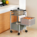 Heart Home FruitsVegetables Kitchen Rack Iron 2-Tier