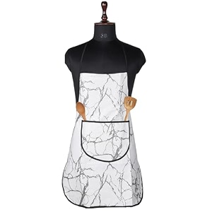 heart home apron  kitchen apron for cooking  apron for restaurant  quilted fabric chef apron  center pocket apron with ties  cooking dress for men-women  pink flower  cream