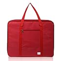 Heart Home Lightweight Foldable Multipurpose Storage bag, Cloth Organiser, Travel Bag With Zippered Closure And Handle (Red)-HS43HEARTH26640