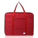 Heart Home Lightweight Foldable Multipurpose Storage bag, Cloth Organiser, Travel Bag With Zippered Closure And Handle (Red)-HS43HEARTH26640