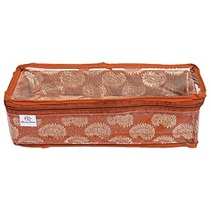 heart home multipurpose carry design laminated 1 rod bangle boxorganizercase with tranasparent top orange-47hh01