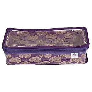heart home multipurpose carry design laminated 1 rod bangle boxorganizercase with tranasparent top purple-47hh049