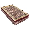 Heart Home Multipurpose Carry Design Laminated 6 Rod Bangle Box/Organizer/Case With Tranasparent Top (Maroon)-47HH093