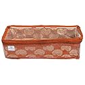 Heart Home Multipurpose Carry Design Laminated 1 Rod Bangle Box/Organizer/Case With Tranasparent Top (Orange)-47HH01