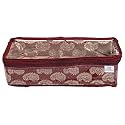 Heart Home Multipurpose Carry Design Laminated 1 Rod Bangle Box/Organizer/Case With Tranasparent Top (Maroon)-47HH073