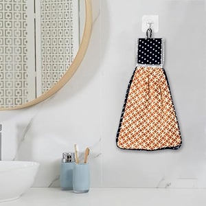 heart home wasbasin hanging napkin  kitchen towel with ties  circle napkin for bathroom  hand towel for kitchen  golden