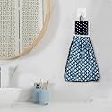 Heart Home Napkin | Washbasin Hanging Napkin | Kitchen Towel with Ties | Napkin for Kitchen | Circle Napkin for Bathroom | Hand Towel for Kitchen | Blue
