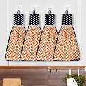 Heart Home Wasbasin Hanging Napkin | Kitchen Towel with Ties | Circle Napkin for Bathroom | Hand Towel for Kitchen | Pack of 6 | Golden
