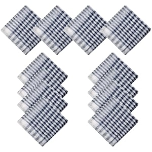 heart home pack of 12 cotton cleaning cloth  duster for home  wiping cloth for kitchen  kitchen napkins  blue