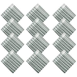 heart home pack of 12 cotton cleaning cloth  duster for home  wiping cloth for kitchen  kitchen napkins  blue