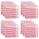 Heart Home Duster | Wet Dry Cleaning Napkin | Cotton Kitchen Duster | 300 GSM Kitchen Cleaning Clothes | Pocha for Kitchen | Car | Desk | Fan | Set of 6 | 101 | Pink