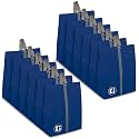 Heart Home Pack of 12 Travel Organizer | Travel Carrying Bag | Toiletry Pouch with Zipper | Shoe Cover for Travel-Hiking-Adventure | Multipurpose Storage Organizer Bag | Royal Blue