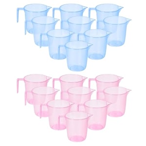heart home plastic lightweight unbreakable bathroom mug 15 litre- pack of 2 light brown 54hh3917