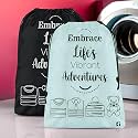 Heart Home Pack of 2 Cloth Storage Bag | Non-Woven Storage Organizer | Travel Pouches | Cloth Carrying Bag | Garments Cover | Storage Organizer Bag for Clothing | Large | Grey &amp; Black