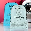 Heart Home Pack of 2 Cloth Storage Bag | Non-Woven Storage Organizer | Travel Pouches | Cloth Carrying Bag | Garments Cover | Storage Organizer Bag for Clothing | Large | Sky Blue &amp; Grey