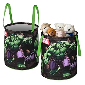 heart home foldable 45l toys organizer for kids room - soft toys storage bagbasketcontainer with handles  disney minnie - pink