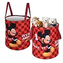 Heart Home Foldable 45L Toys Organizer for Kids Room - Soft Toys Storage Bag/Basket/Container with Handles | Disney Lion King - Black