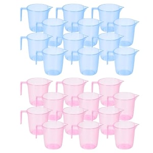 heart home plastic lightweight unbreakable bathroom mug 15 litre- pack of 2 light brown 54hh3917