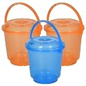 Heart Home Bucket | Plastic Bucket for Mopping | Bucket for Cleaning | Storage Container Bucket | Water Storage Bucket | Bathroom Bucket | Plain Bucket | 5 LTR | Transparent