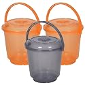 Heart Home Bucket | Plastic Bucket for Mopping | Bucket for Cleaning | Storage Container Bucket | Water Storage Bucket | Bathroom Bucket | Plain Bucket | 5 LTR | Transparent