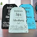Heart Home Pack of 3 Cloth Storage Bag | Non-Woven Storage Organizer | Travel Pouches | Cloth Carrying Bag | Garments Cover | Storage Organizer Bag | Large | Sky Blue-Grey &amp; Black