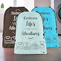 Heart Home Pack of 3 Cloth Storage Bag | Non-Woven Storage Organizer | Travel Pouches | Cloth Carrying Bag | Garments Cover | Storage Organizer Bag | Large | Sky Blue-Grey &amp; Brown