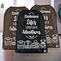 Heart Home Pack of 3 Cloth Storage Bag | Non-Woven Storage Organizer | Travel Pouches | Cloth Carrying Bag | Garments Cover | Storage Organizer Bag for Clothing | Large | Brown &amp; Black